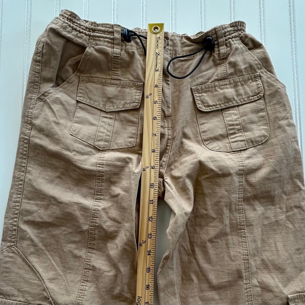 John Galt Cargo Pants One Size(S) Tan Good Ripstop Drawstring Utility MH500-Z363 - Picture 5 of 9
